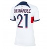 Paris Saint-Germain Lucas Hernandez #21 Bortedrakt Kvinner 2023-24 Kortermet